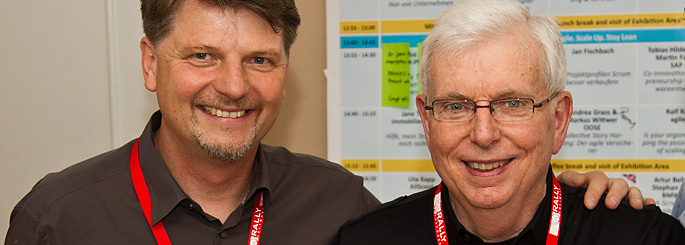 Scrum-Erfinder-Jeff-Sutherland und Jean Pierre Berchez